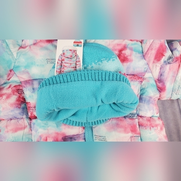 Snozu Winter Puffet Cotton‎ Candy Colors  Jacket with hat Size 6 - Picture 6 of 16